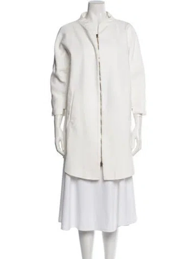 Pre-owned Herno Coat In White