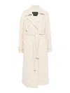 Herno Long-sleeved Coat In White