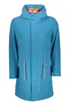 Herno Coat With Adjustable Hood In Blue