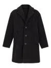 Herno Coat With Button Closure In Brown