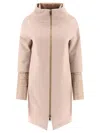 Herno Coat With Down Inserts Coats Beige In Beige