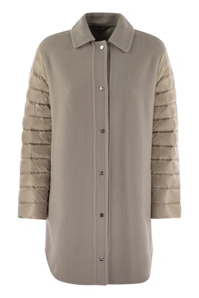 HERNO HERNO COAT WITH DOWN SLEEVES