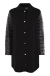Herno Coat With Down Sleeves In Multi