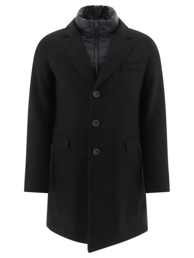 Herno Coat With Quilted Insert Coats Black