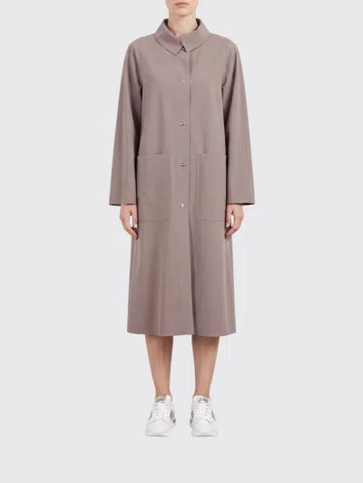 Herno Coat Woman Color Grey In Gray