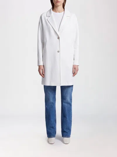 Herno Coat Woman Color White In Multi