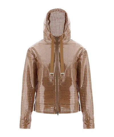 HERNO HERNO ZIP-UP DRAWSTRING HOODED JACKET