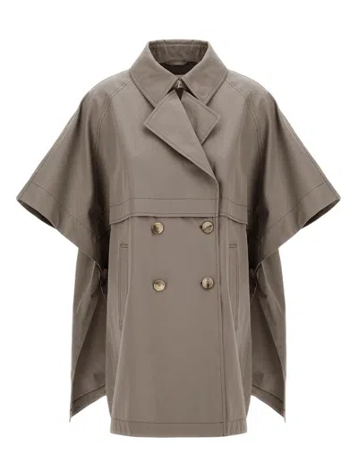 Herno Coats Dove Grey In Gray