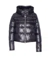 Herno Women Ultralight Cropped Bomber In Black