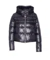 Herno Women Ultralight Cropped Bomber In Black