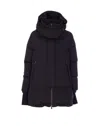 Herno Double-layer Down Jacket With Hood In Black