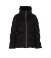 Herno Bell-sleeve Quilted Padded Jacket In Black