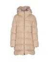 Herno Women A-shape Down Jacket In Neutral
