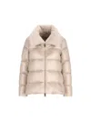 Herno Chantilly Down Jacket With Ultralight Nylon In Neutral