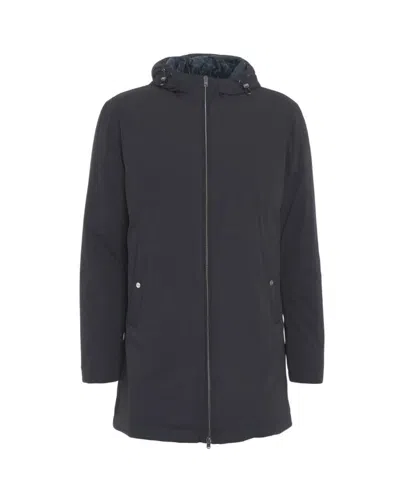 Herno Black Stretch Nylon Parka