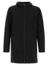 Herno Men Black Stretch Nylon Parka In Black