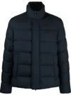 Herno Short Down Jacket With Detachable Fur Insert In Black
