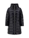 Herno Iconico Woman Puffer Midnight Blue Size 4 Polyamide In Black
