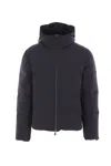 Herno Down Jacket With Hood And Quilted Pattern In Black