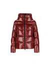 Herno Zipped Hooded Down Jacket In Red