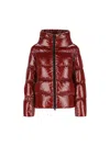 Herno Zipped Hooded Down Jacket In Red
