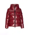 Herno Zipped Hooded Down Jacket In Red