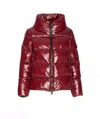 Herno Zipped Hooded Down Jacket In Red