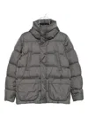 Herno Hooded Quilted Jacket In Gray