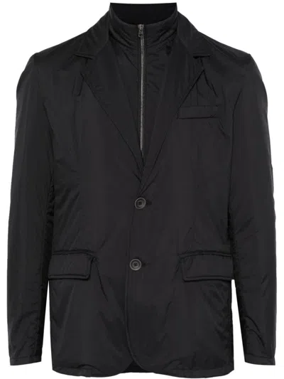 Herno Padded Zipped Jacket In Black