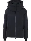 Herno High Neck Down Jacket With Hood Clothing In Black