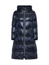 Herno Ultralight Oversized Midi Coat In Blue