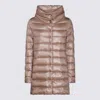 Herno Cream Down Jacket In Grey