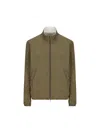 Herno Reversible Millionaire Microfibre And Ecoage Bomber Jacket In Light Military