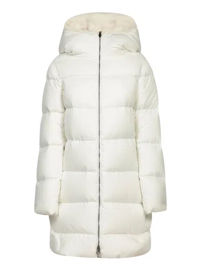 Herno Long-sleeved Down Jacket In White