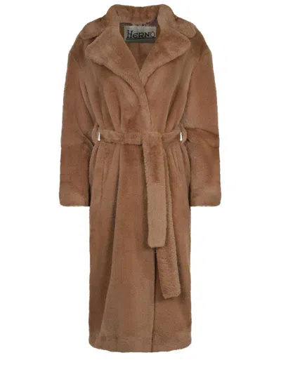 Herno Coats In Animal Print