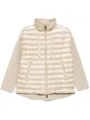 Herno Light Beige Down Jacket In Beige