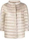 Herno Reversible Nylon Down Jacket In Beige