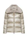 Herno Chantilly Down Jacket With Ultralight Nylon In Beige