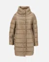 Herno Dora Puffer Jacket In Beige