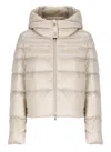 Herno Padded And Quilted Down Jacket In Beige