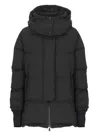 Herno Medium 2-layer Hooded Down Jacket In Black