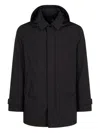 Herno Men Waterproof 2-layer Laminar Fabric In Black