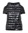 Herno Emilia Ultra-light Down Cape In Black