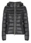 Herno Quilted Down Jacket With High Neck In Black