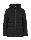 Herno Women Medium Down Jacket With Hood In Black