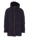 Herno New Impact Long Down Jacket With Hood In Black