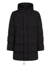 Herno Men's Padded Jacket With Detachable Hood In Black