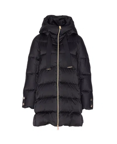 Herno A-shape Puffer Jacket In Black