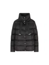 Herno Satin Cape Down Jacket In Black