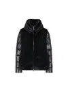 Herno Faux Fur-inserts Ultralight Padded Jacket Clothing In Black